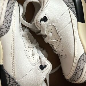 White and Gray Sneakers